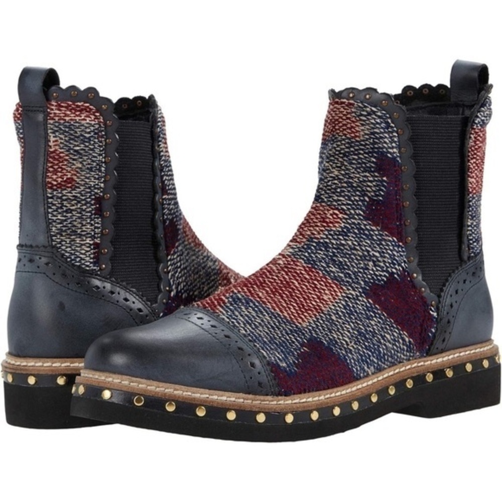 NEW Free People Textile Atlas Chelsea Boots 6.5 - Picture 2 of 10